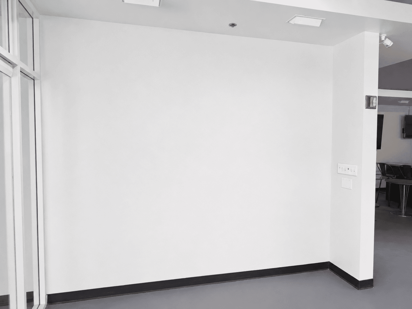 Community Expression — blank wall before the mural