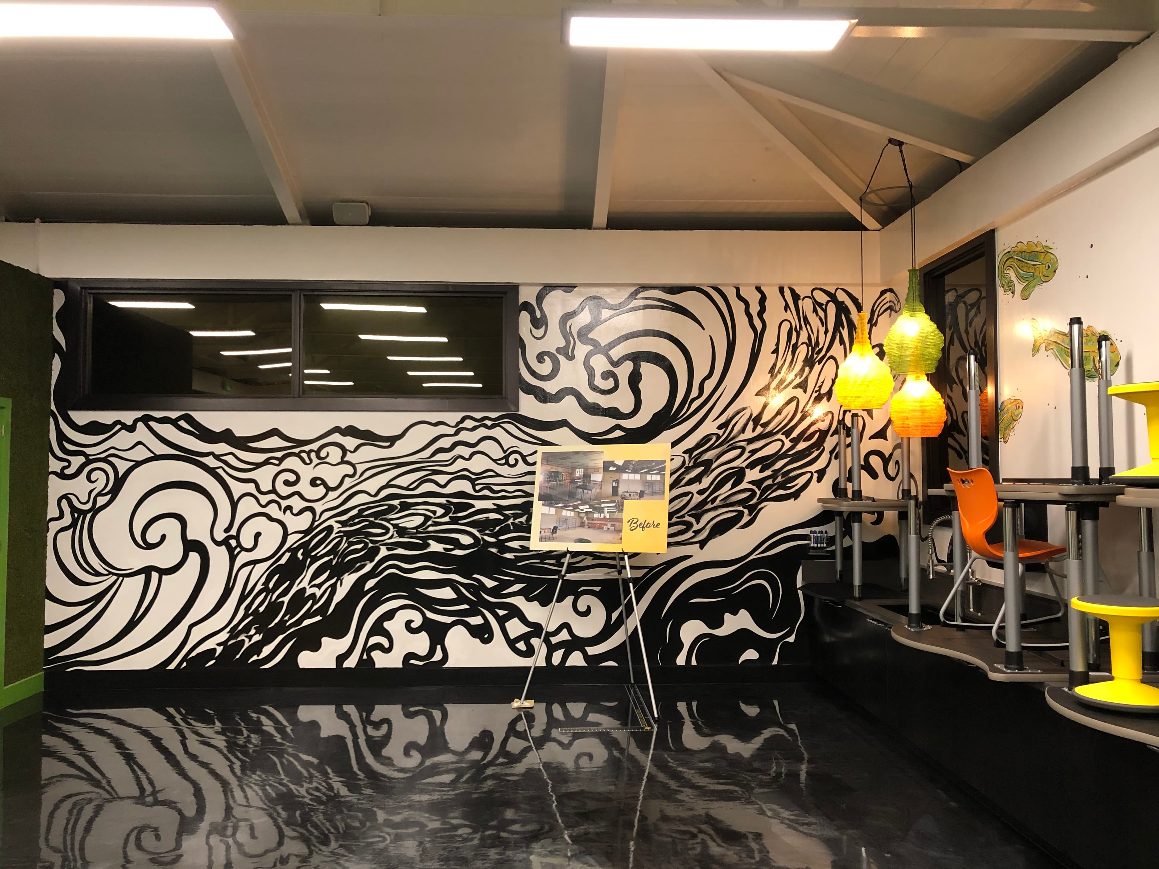 Corridor mural — O'ahu, HI
